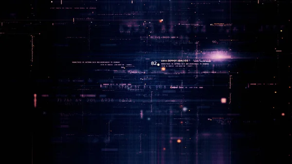 Advanced Motion Abstract Digital Generated Matrix Cyber Environment Big Data — Stock Photo, Image