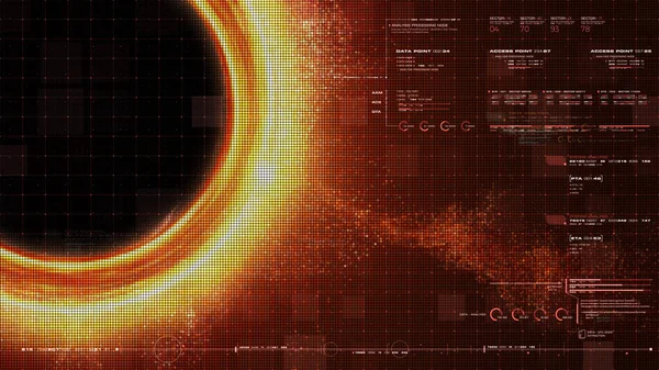 Futurystyczna Symulacja Czarnej Dziury Obszar Czasoprzestrzeni Wykazujący Tak Silne Efekty — Zdjęcie stockowe