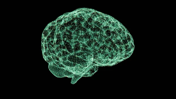 Futurystyczny Wyświetlacz Głowy Element Ruchu Wirtualny Biomedyczny Holograficzny Skan Ludzkiego — Zdjęcie stockowe