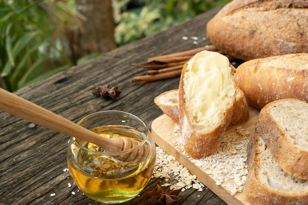 Closeup Top View Freshly Baked Traditional Italian Ciabatta Breads Prepared — Stock Photo, Image