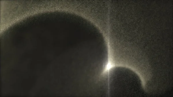 Défocaliser Mystérieuses Particules Poussière Illuminées Scintillantes Flottant Dans Abîme Pour — Photo