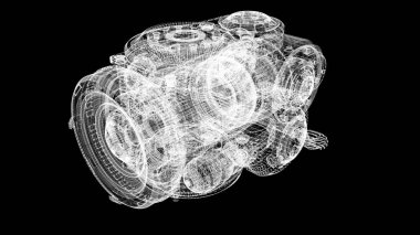 Fütüristik kullanıcı arayüzü, dijital arkaplan bilgisayar masaüstü ekranı için holografik elektromanyetik mekanik sistemi ve dijital veri telemetrisi bilgi görüntüsünü yukarı doğru görüntüler.