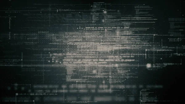 Avançado Movimento Abstrato Digital Gerado Matriz Ciberambiente Big Data Analítico — Fotografia de Stock