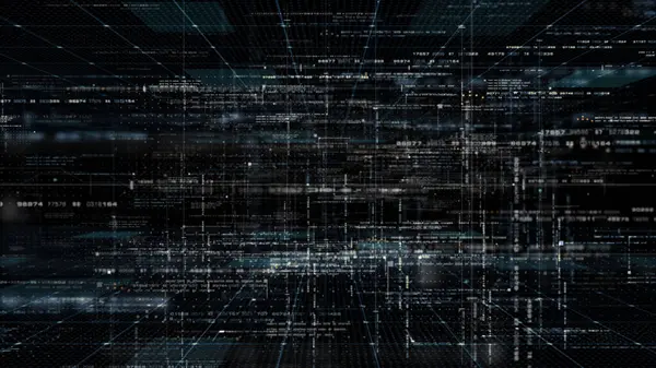 Futuristische Simulatie Van Netwerk Concept Kunstmatige Intelligentie Diep Leren Uitvoeren — Stockfoto