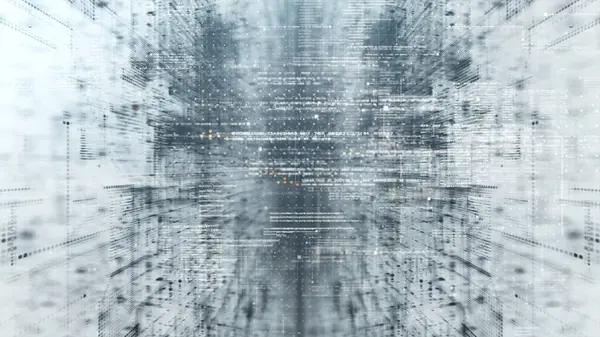 Futuristische Simulation Des Netzwerkkonzepts Künstliche Intelligenz Deep Learning Mit Analytischer — Stockfoto