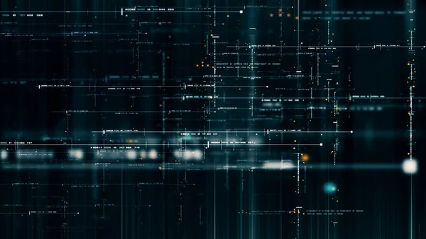 Zaawansowany Ruch Abstrakcyjny Cyfrowy Generowane Matryca Środowisko Cybernetyczne Big Data — Zdjęcie stockowe