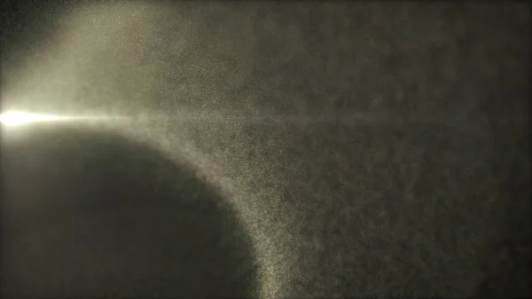 Desenfoque Misteriosas Partículas Polvo Brillante Iluminado Flotando Abismo Para Celebración —  Fotos de Stock