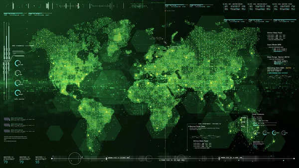 Futuristická Globální Celosvětová Komunikace Prostřednictvím Širokopásmového Připojení Internetu Mezi Městy — Stock fotografie