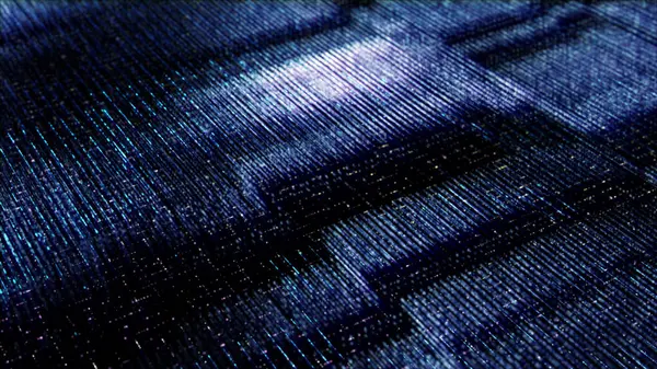 Futuristische Digital Erzeugte Bilder Abstrakte Matrix Teilchen Defokussieren Gitter Cyberspace — Stockfoto