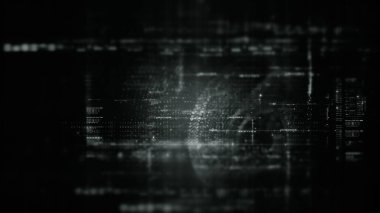 3D görüntüleme dijital matris parçacıkları ızgarası sanal gerçeklik soyut siber uzay ortamı arkaplanı