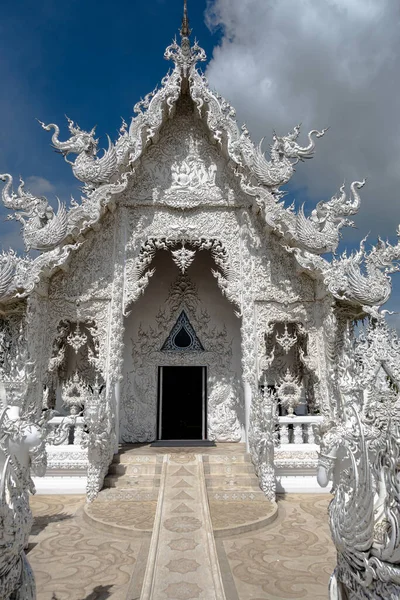 Chiang Rai Thaiföld Ápr 2017 Wat Rong Khun Fehér Templom — Stock Fotó