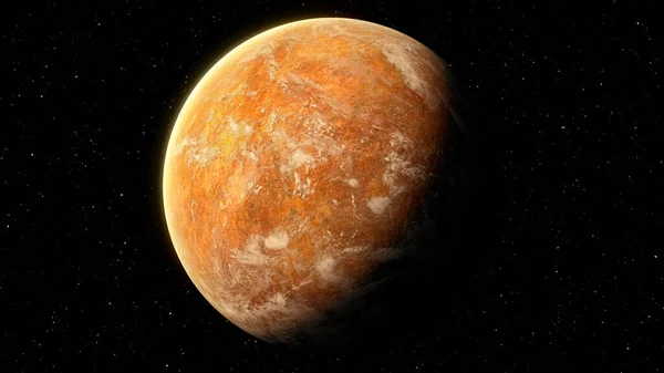 Futuristický Koncept Průzkumu Hlubokého Vesmíru Objevující Novou Mimozemskou Planetu Jiné — Stock fotografie