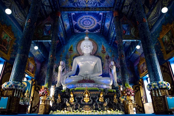 Wat Rong Suea Ten Vagy Blue Temple Fordítja Mint House — Stock Fotó