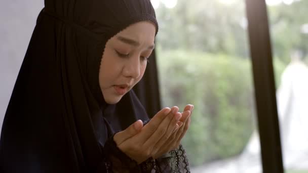 Visual Cativante Retratando Devoção Inabalável Aspirações Interconexão Muçulmano Asiático Através — Vídeo de Stock