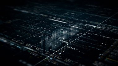 Sayısal Yüzen Sayılar HUD Arkaplan