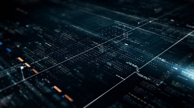 Sayısal Yüzen Sayılar HUD Arkaplan