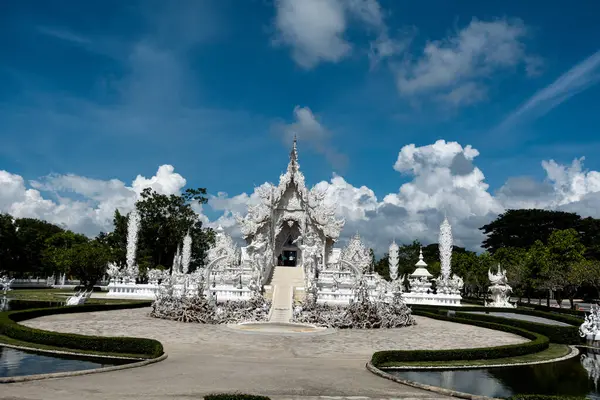 Place Worship Wat Rong Khun Also Known White Temple Located — Stock Photo, Image