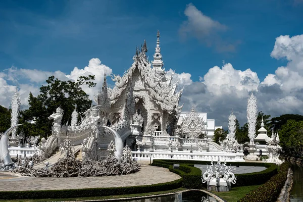 Lugar Culto Wat Rong Khun También Conocido Como Templo Blanco — Foto de Stock