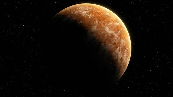 Concepto Futurista Exploración Del Espacio Profundo Descubriendo Nuevo Planeta Alienígena —  Fotos de Stock