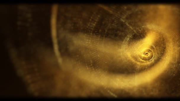 Abstrakter Luxuriöser Hochwertig Glitzernder Goldener Partikelgitter Bewegungshintergrund Der Hintergrund Der — Stockvideo