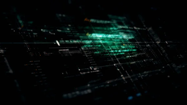 Förhandsdata Matris Telemetri Och Kryptera Nummer Simulering Användargränssnitt Display Cyberrymden — Stockfoto