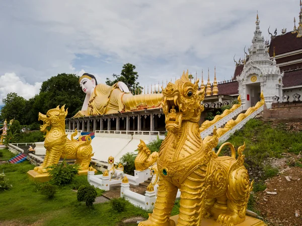 Buddhista Templom Wat Phra Hogy Suthon Mongkon Khiri Funkciók Gyönyörű — Stock Fotó
