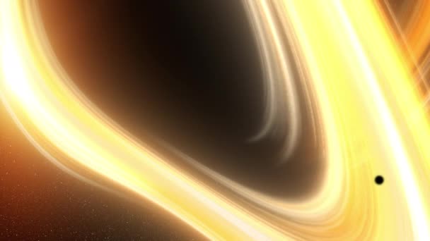 垂直格式 强烈重力的涡旋涡旋会造成视觉扭曲 因为光在黑洞所造成的事件视界周围弯曲和伸展 — 图库视频影像