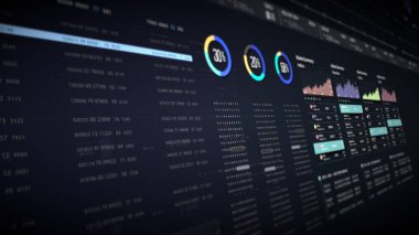 Büyük veri kavramına sahip soyut teknoloji arkaplanı