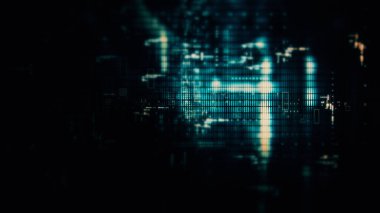 Büyük veri kavramına sahip soyut teknoloji arkaplanı