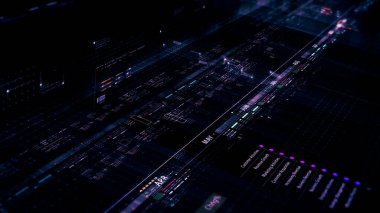 İş Bilgileri görselleştirme. grafik grafiği finansal büyüme ile 