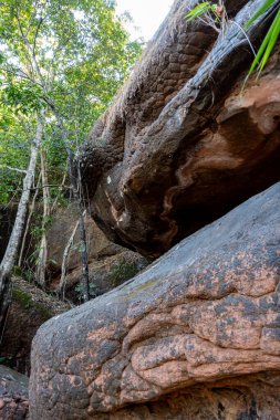 Mağaranın güzel manzarası, yakın görüş.