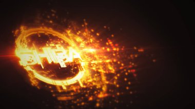  Parlak arkaplanı olan kripto para birimi kavramı