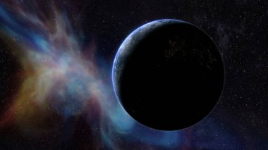 Dünya gezegeninin 3 boyutlu çizimi, evren, konsept