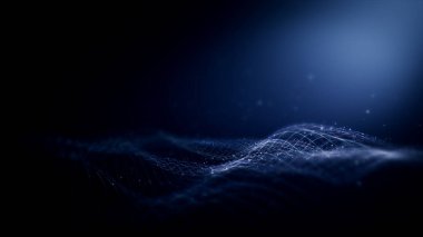 dalgalı soyut mavi parlayan arkaplan 