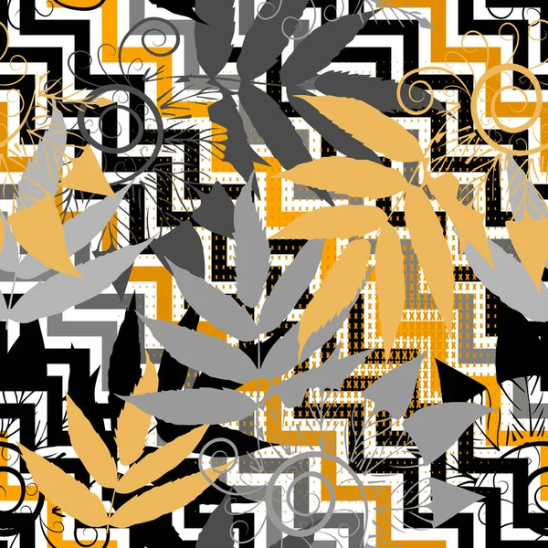 Лифи Мбаппе Красивый Безмордый Узор Зигзаг Декоративный Векторный Фон Красочные — стоковый вектор