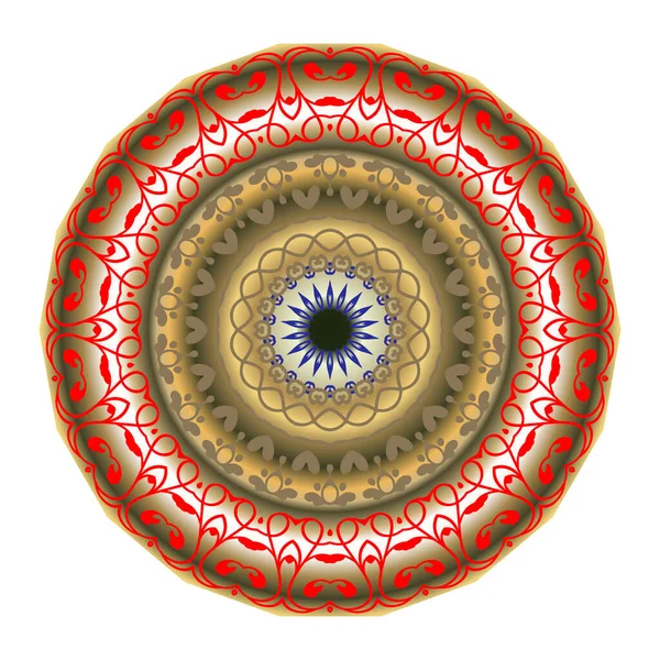 Винтажный Цветочный Лакированный Трехмерный Узор Кружевные Украшения Этническом Стиле Вихревые — стоковый вектор