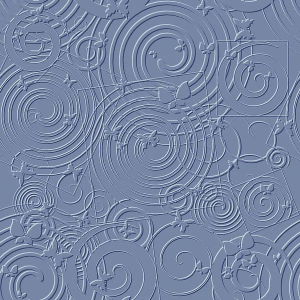 Oppervlakte Gestructureerde Reliëf Spiralen Naadloos Patroon Geometrische Reliëf Spiralen Achtergrond — Stockvector