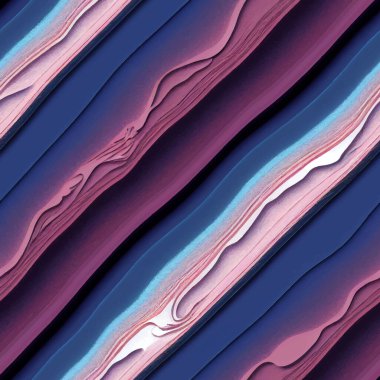 Grunge textured diagonal stripes and waves seamless pattern. Colorful striped rough vector background. Repeat surface modern backdrop. Striped 3d ornaments. Endless ornate trendy relief texture.