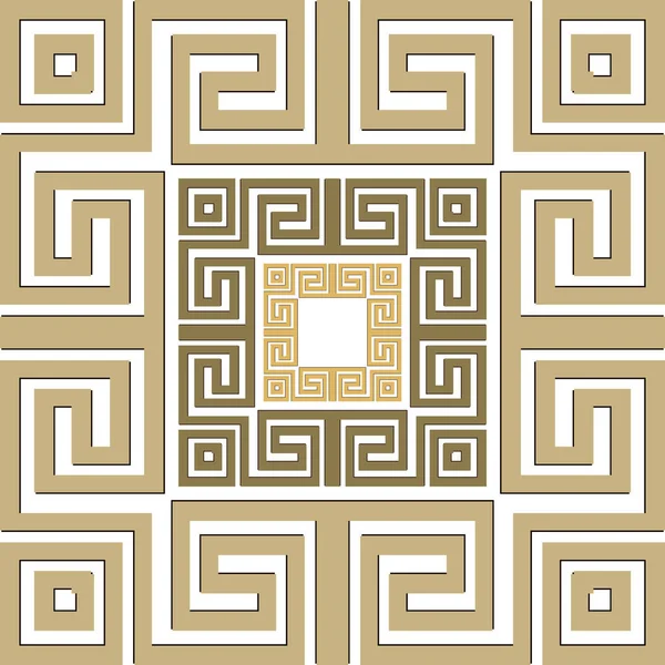 Greek Ornamental Geometric Seamless Pattern Modern Patterned Vector Background Repeat — Stockový vektor