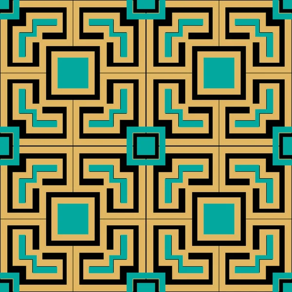 Greek Ornamental Geometric Seamless Pattern Modern Patterned Vector Background Repeat — Stockvektor