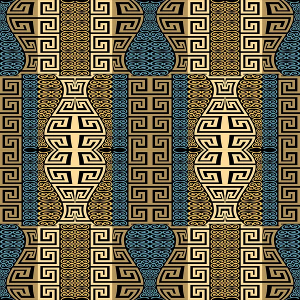 Griechische Ornamentale Schöne Nahtlose Muster Modern Gemusterter Vektorhintergrund Wiederholen Sie — Stockvektor