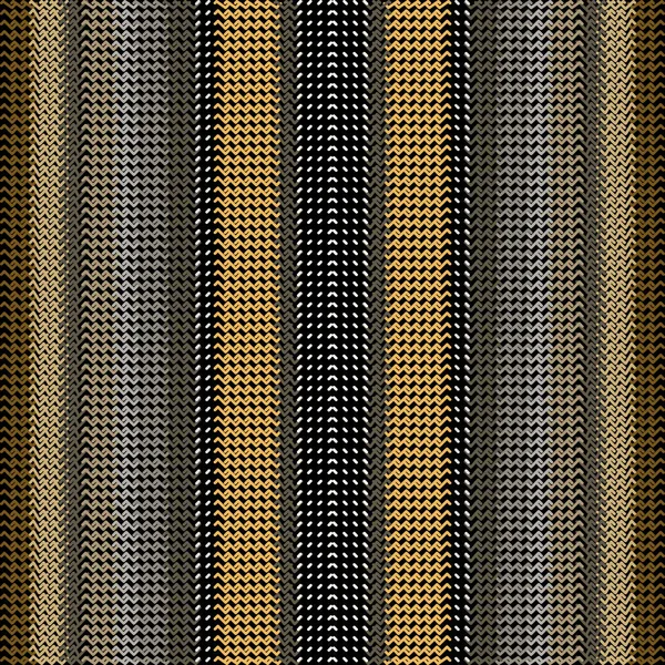 Zigzag Pointillés Lignes Texturées Bordures Rayées Motif Sans Couture Moderne — Image vectorielle