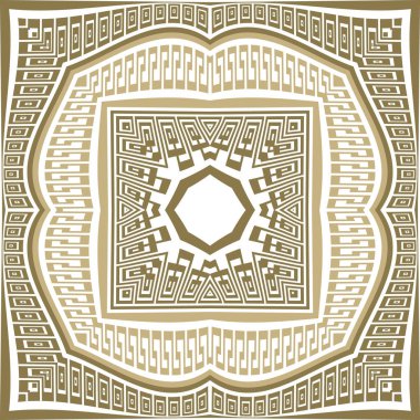 Yunan süsleme kare sınırları çerçevesiz desen çiziyor. Güzel modern model vektör kabilesinin etnik geçmişi. Yunan anahtarı sınır ve çerçeve dekoratif tasarımı. Sonsuz süsleme dokusu.