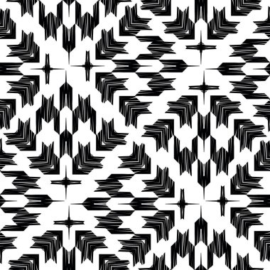 Houndstooth siyah ve beyaz güzel, pürüzsüz kumaş deseni. Vektör süsleme arka planı. Modern tazılar diş süsleri. Moda tasarımı. Zarif grungy sonsuz desenli doku.