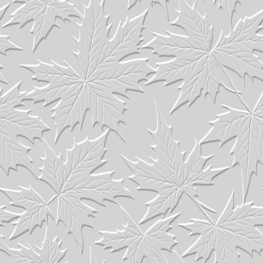 Kabartmalı mermer, beyaz üç boyutlu, pürüzsüz desen bırakır. Düşmek ardında rahatlık bırakır. Dokulu vektör arkaplanını tekrarla. Kabartma yaprakları. Kabartma efektli üç boyutlu sonsuz süs. Yaprak dokusu.