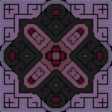 Yarım tonluk Pixel sanat stili modern noktasız desenli, çin usulü. Dijital süslemeli yarım ton daire vektör arkaplanı. Yarım ton kabile tarzı moda süsler. Sonsuz doku.