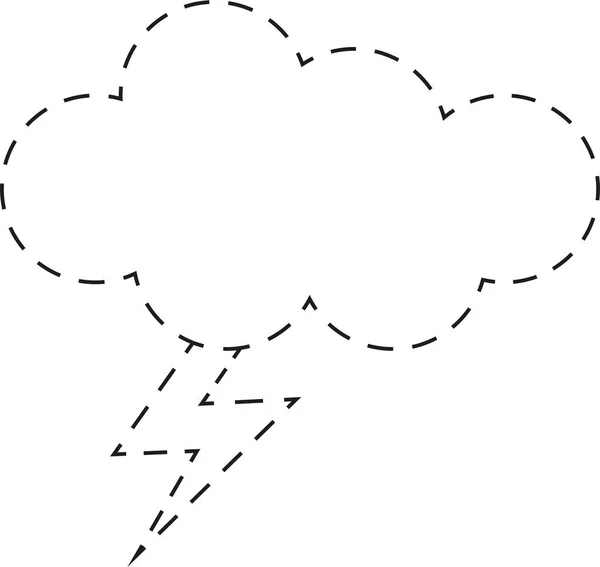 Хмара Грозою Коло Фарба — стоковий вектор