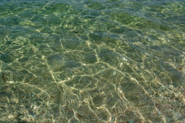 Doku Denizi 'nin kumlu tabanı. Deniz arkaplanı