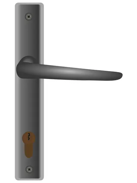 Gagang Pintu Ilustrasi Gagang Pintu Dari Pintu Depan Pegangan Pintu - Stok Vektor