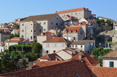 Hırvatistan Dubrovnik Manzarası evin çatısından
